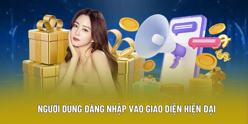 Người dùng đăng nhập vào giao diện hiện đại Người dùng đăng nhập vào giao diện hiện đại