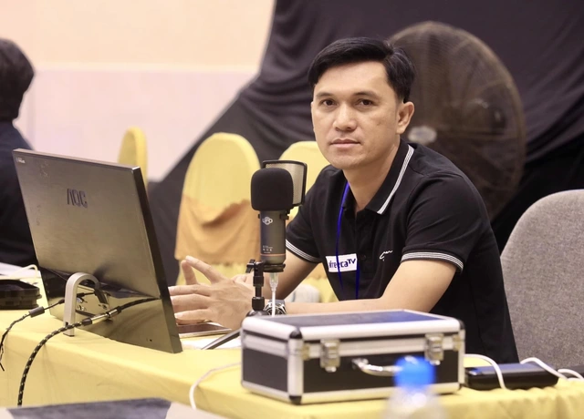 BLV Lê Quang Hùng công tác tại VTV